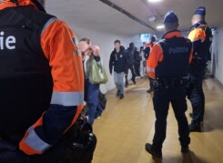 Politie actie station kortrijk