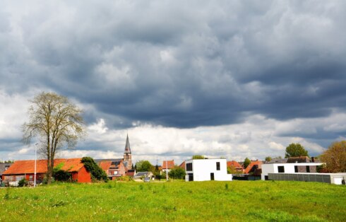 Deerlijk weer bewolkt