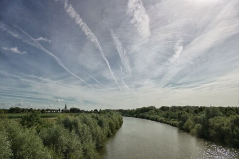 weer wervik bewolkt Leie