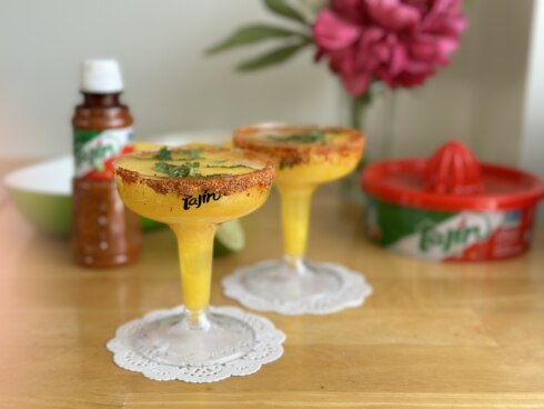 Mango mocktail met Tajin horizontaal