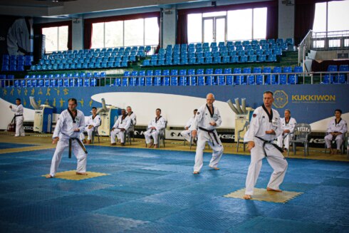 Taekwondo examen in Seoul, Club Chin Do Jang