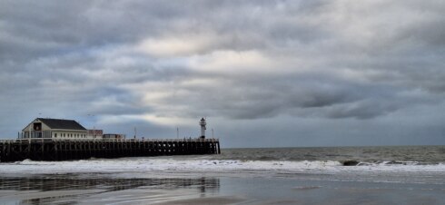 Blankenberge pier zee