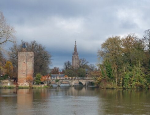 Brugge weer bewolkt