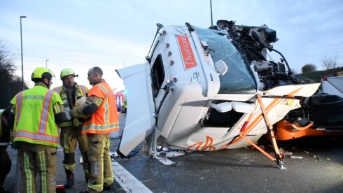 Ongeval E17 Marke
