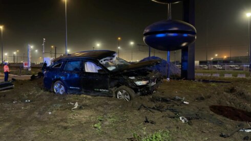 Ongeval in Zeebrugge. Foto: Jan Van Maele