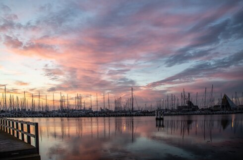 Nieuwpoort zonsopgang weerfoto