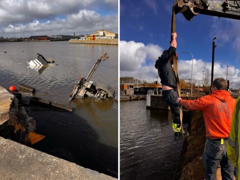 Redding zeilboot oostende