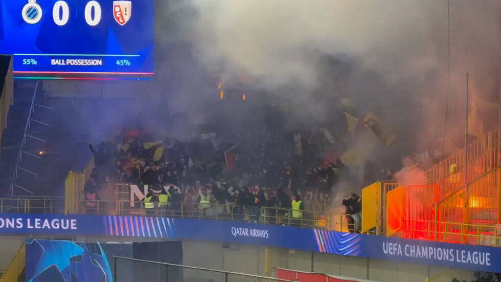 Politie voorkomt zware rellen rond Club Brugge-RC Lens: onrust in Ieper, vuurwerkincident in Brugge