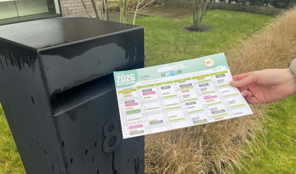 Afvalophaling Oostende Kalender