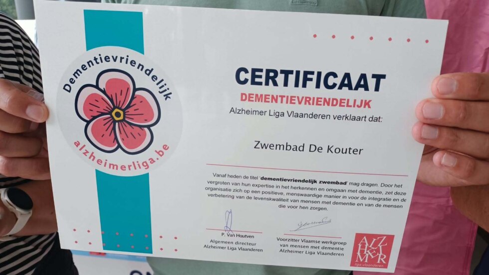 Dementievriendelijk certificaat