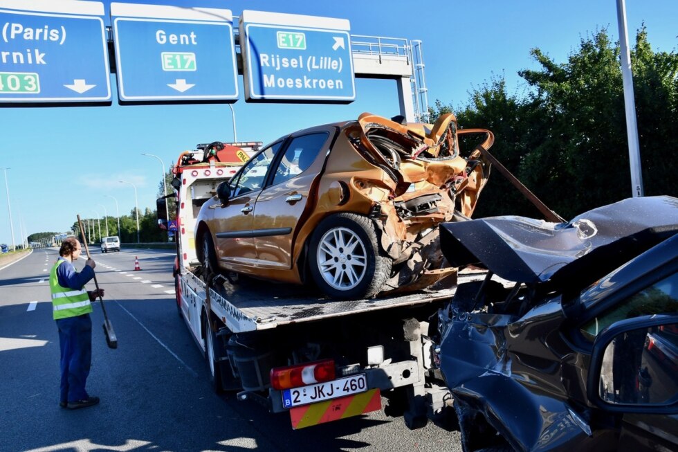 Ongeval Aalbeke E403