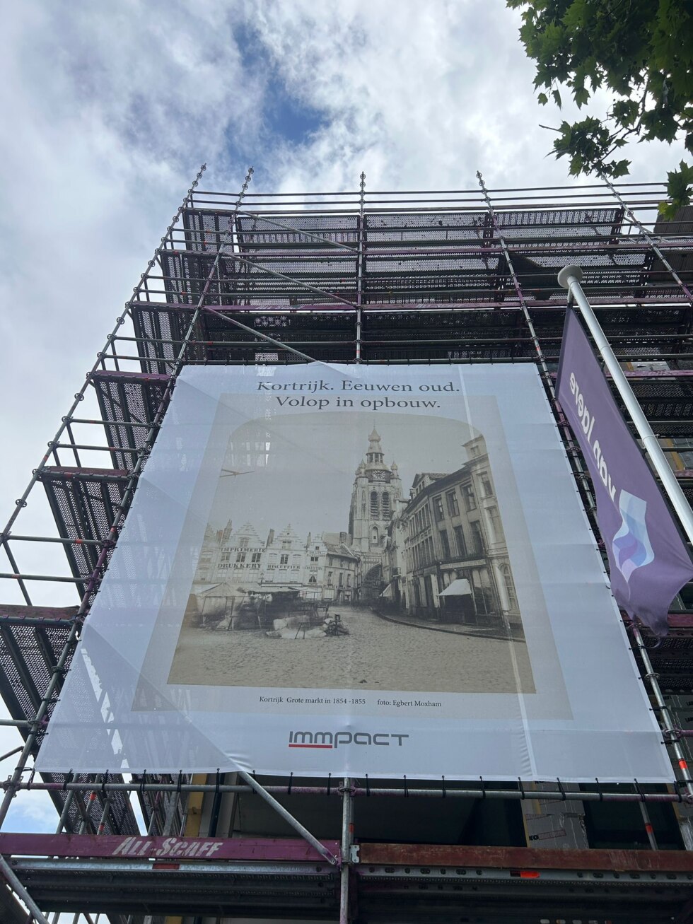 Foto in het groot aan Nieuw Overleie