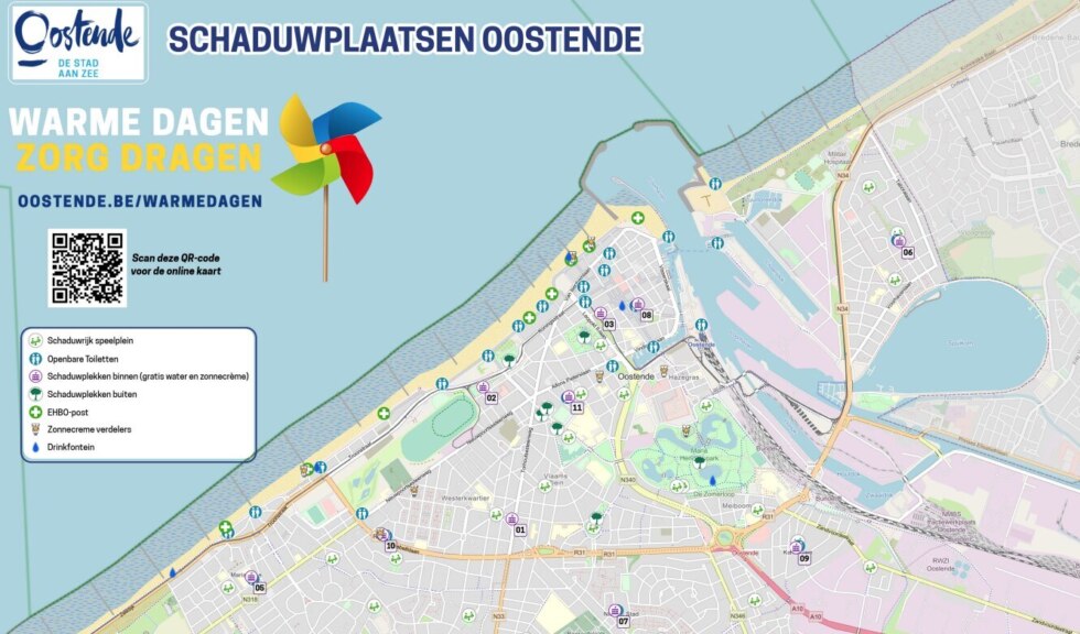 Hittekaart Oostende