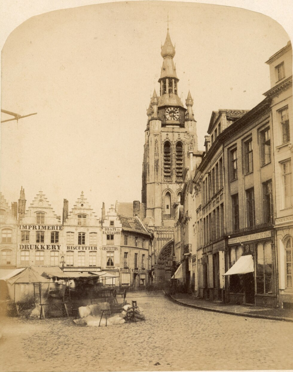 Oorspronkelijke foto Kortrijk Moxham 1854