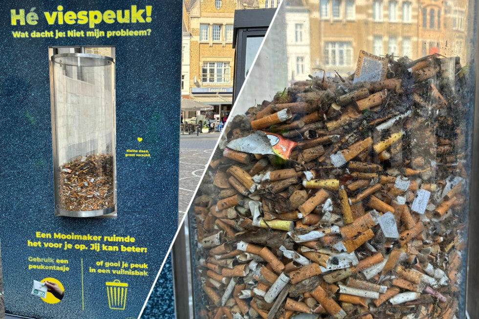 72.735 peuken opgeraapt in Roeselare tijdens opvallende actie tegen peukenzwerfvuil 