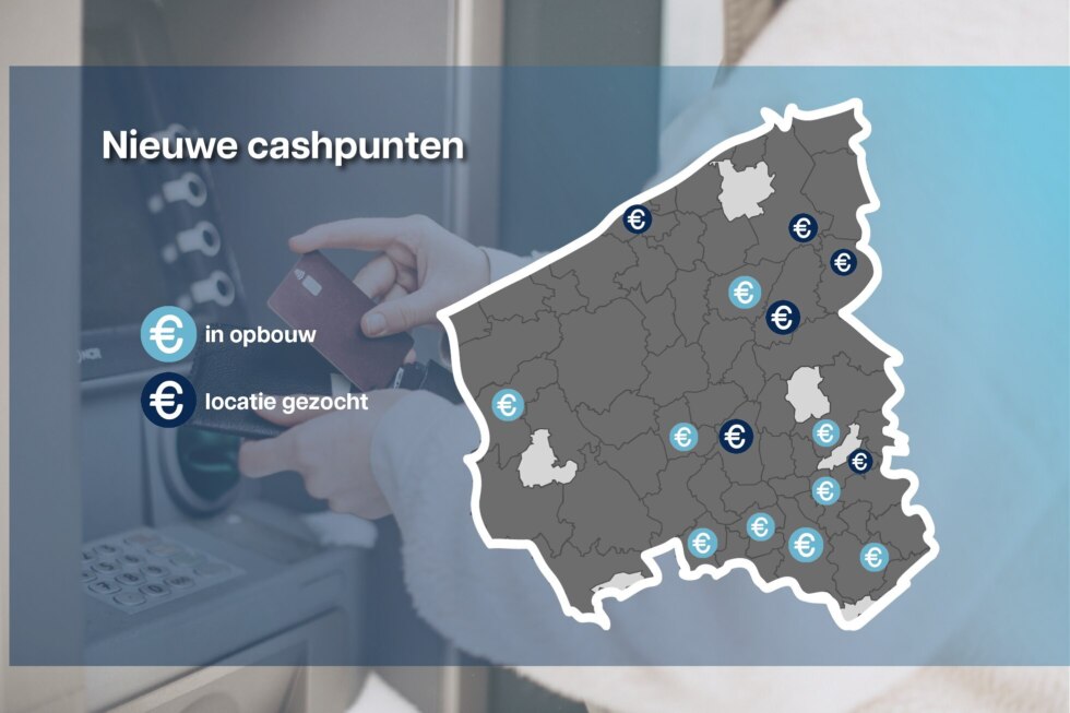 Kaartje cashpunten oktober 2025