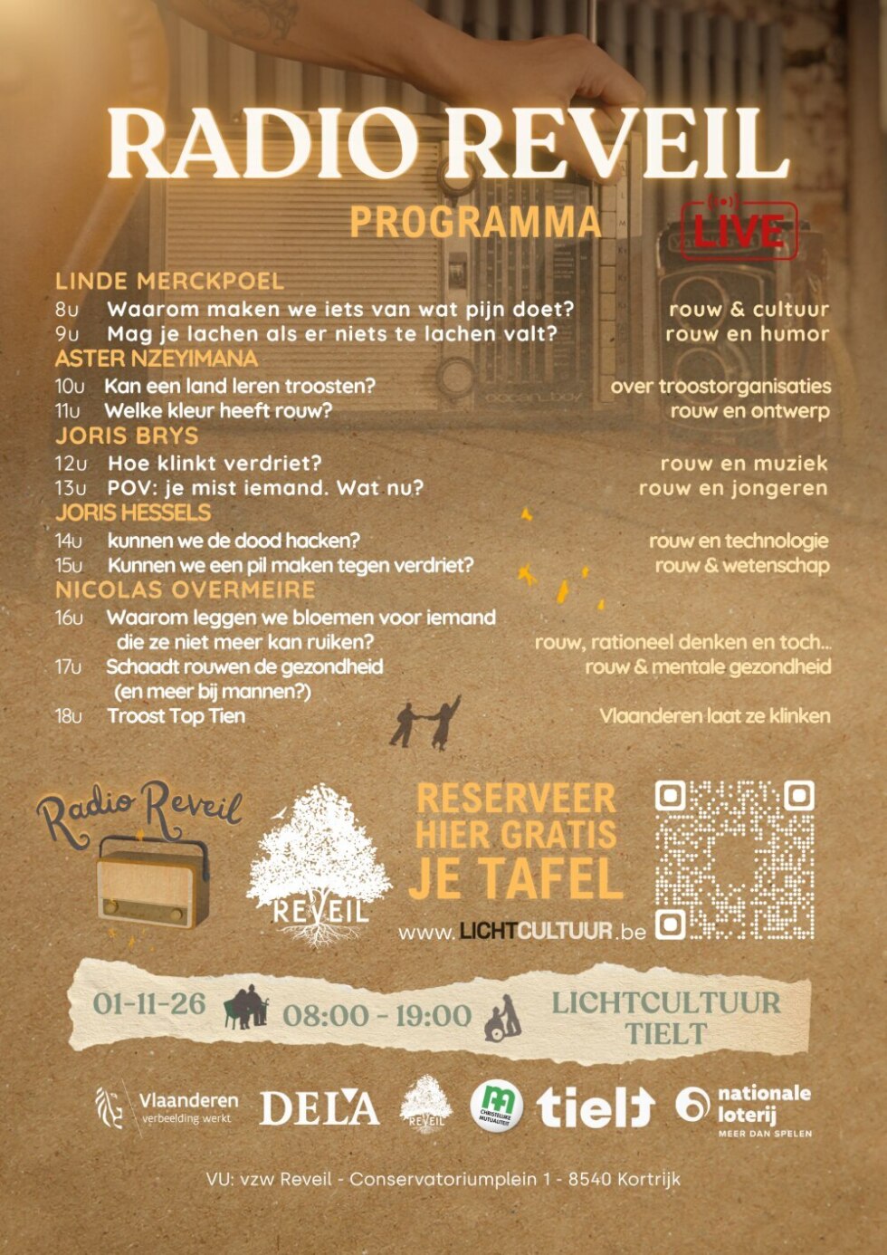Radio reveil affiche programma