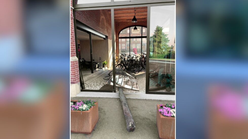 Ramkraak fietswinkel