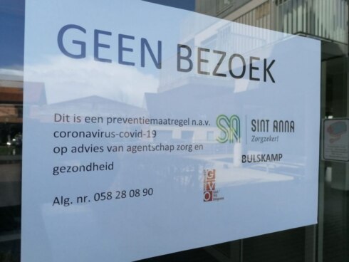 2020-03-12 00:00:00 - Algemeen bezoekersverbod in woonzorgcentra