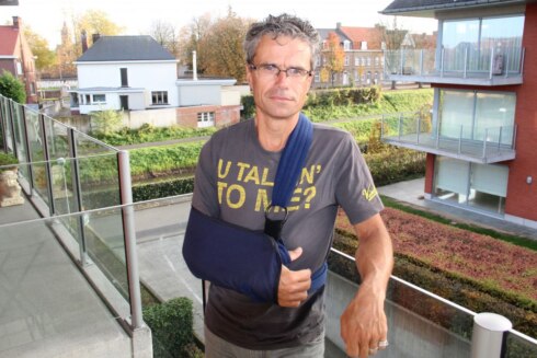 2018-11-14 00:00:00 - Zonnefietser na val weer thuis, maar hij wil snel terug