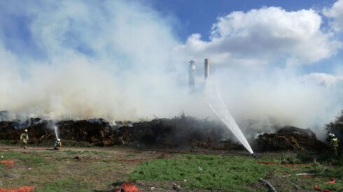 2018-09-18 00:00:00 - Rookhinder door nablussen afvalbrand Oostende