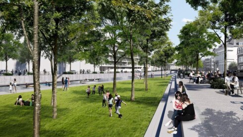 2023-09-01 00:00:00 - Zo zien vernieuwde Leieboorden in Kortrijk eruit: werken van start op 18 september