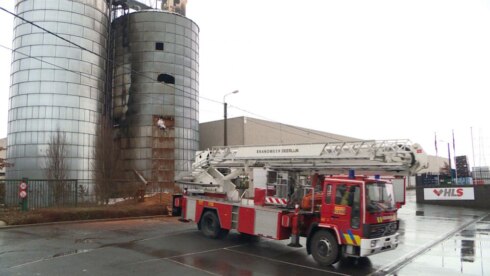 2019-01-27 00:00:00 - Heropflakkering brand bij Pouleyn in Vichte