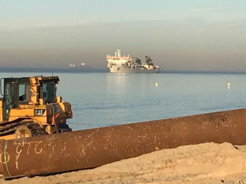 2019-02-24 00:00:00 - Zandopspuiting in Knokke-Heist