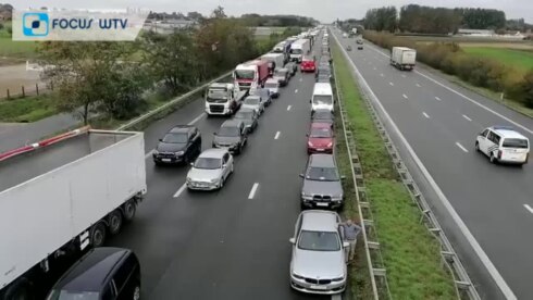 2020-10-02 00:00:00 - Bestuurders passen 'reddingsstrook' netjes toe op E403