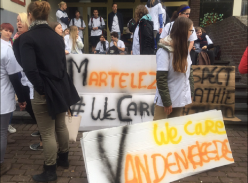 2016-09-30 00:00:00 - Studenten voeren actie voor Vesaliusinstituut