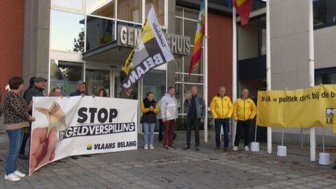 2021-10-22 00:00:00 - Protestactie voor gemeenteraad van Lendelede