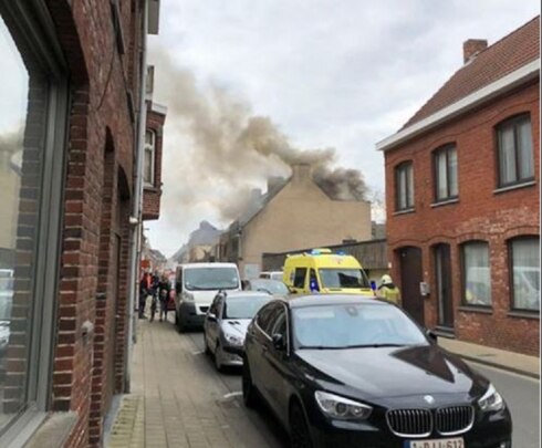 2019-04-12 00:00:00 - Hevige brand in appartement in Poperinge