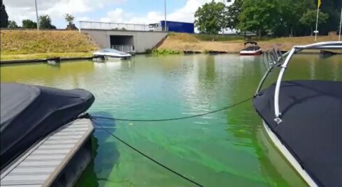 2018-07-31 00:00:00 - Blauwalgen in kanaal Roeselare-Leie: watersporten verboden