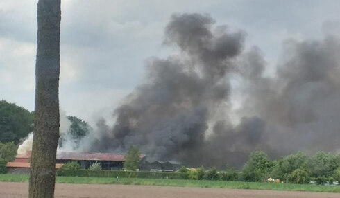 2019-05-29 00:00:00 - Hevige brand in landbouwbedrijf Jabbeke