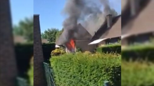 2020-06-25 00:00:00 - Garage in brand in Deerlijk