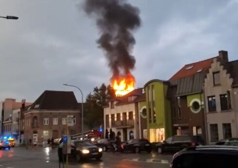 2023-06-12 00:00:00 - Zware brand in Sint-Andries door blikseminslag
