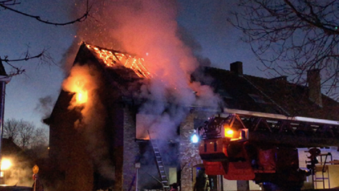 2018-03-21 00:00:00 - Woning brandt uit in Brugge