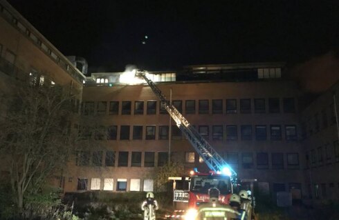 2017-11-27 00:00:00 - Brand in leegstaand ziekenhuis Oostende