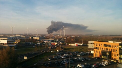 2016-12-05 00:00:00 - Brand bij afvalverwerkend bedrijf Ieper