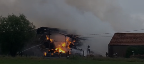 2020-06-18 00:00:00 - Brand in landbouwloods in Nieuwpoort