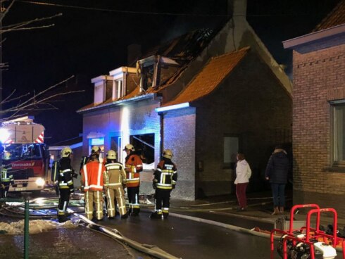 2017-12-13 00:00:00 - Uitslaande brand in Staden