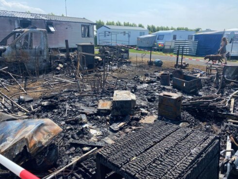 2021-07-02 00:00:00 - Zware brand op camping Metsu in Bredene