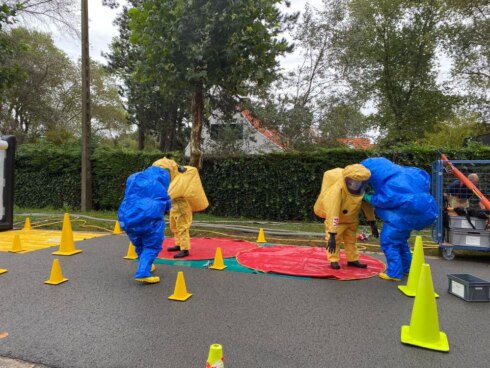 2023-09-21 00:00:00 - Giftig chloorgas in kelder bij onderhoud zwembad: situatie onder controle