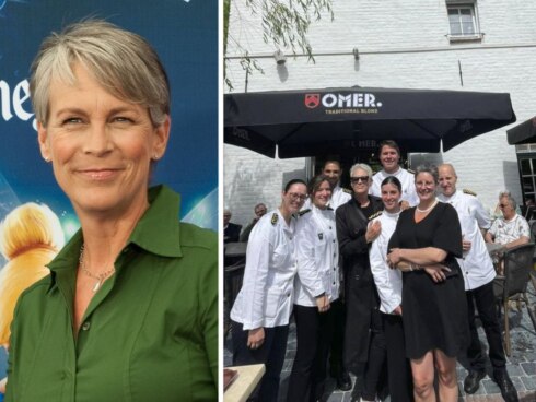 2023-05-25 00:00:00 - Actrice Jamie Lee Curtis gespot in Damme