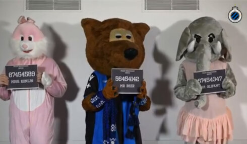 2018-02-20 00:00:00 - Club Brugge reageert met ludiek filmpje op "ongelikte beer"