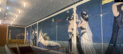 2021-06-14 00:00:00 - Fresco Paul Delvaux in kursaal weer in volle glorie te bewonderen