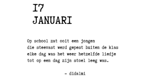 2023-01-18 00:00:00 - Dichter schrijft gedicht voor overleden Daan (14) uit Waregem