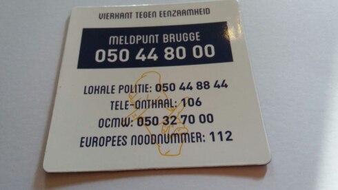 2018-02-26 00:00:00 - Brugge opent meldpunt tegen vereenzaming