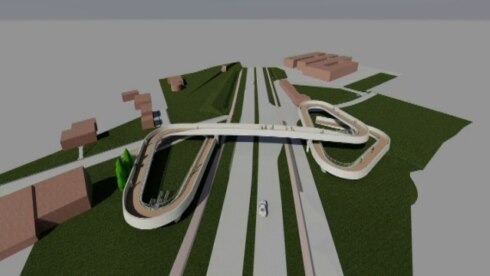 2017-09-14 00:00:00 - Aanleg fietsersbrug in Deerlijk start