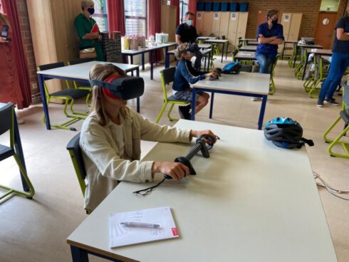 2021-06-15 00:00:00 - Leerlingen bereiden zich virtueel voor op Grote Fietsexamen